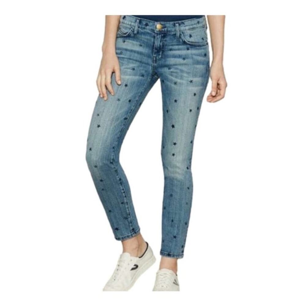 Current/Elliott The Stiletto Revival Skinny Jeans with Mini Stars Size 29‎